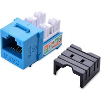 Cable Matters UL Listed RJ45 Keystone Jack - Blue - 1x